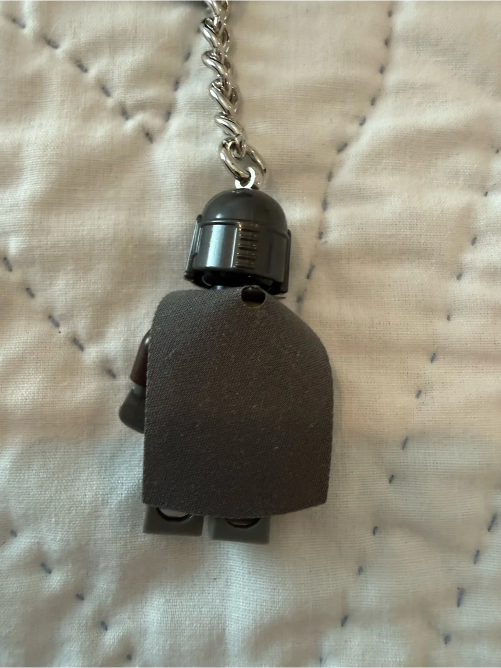 Star Wars LEGO Mandalorian Keychain - Gray & Brown